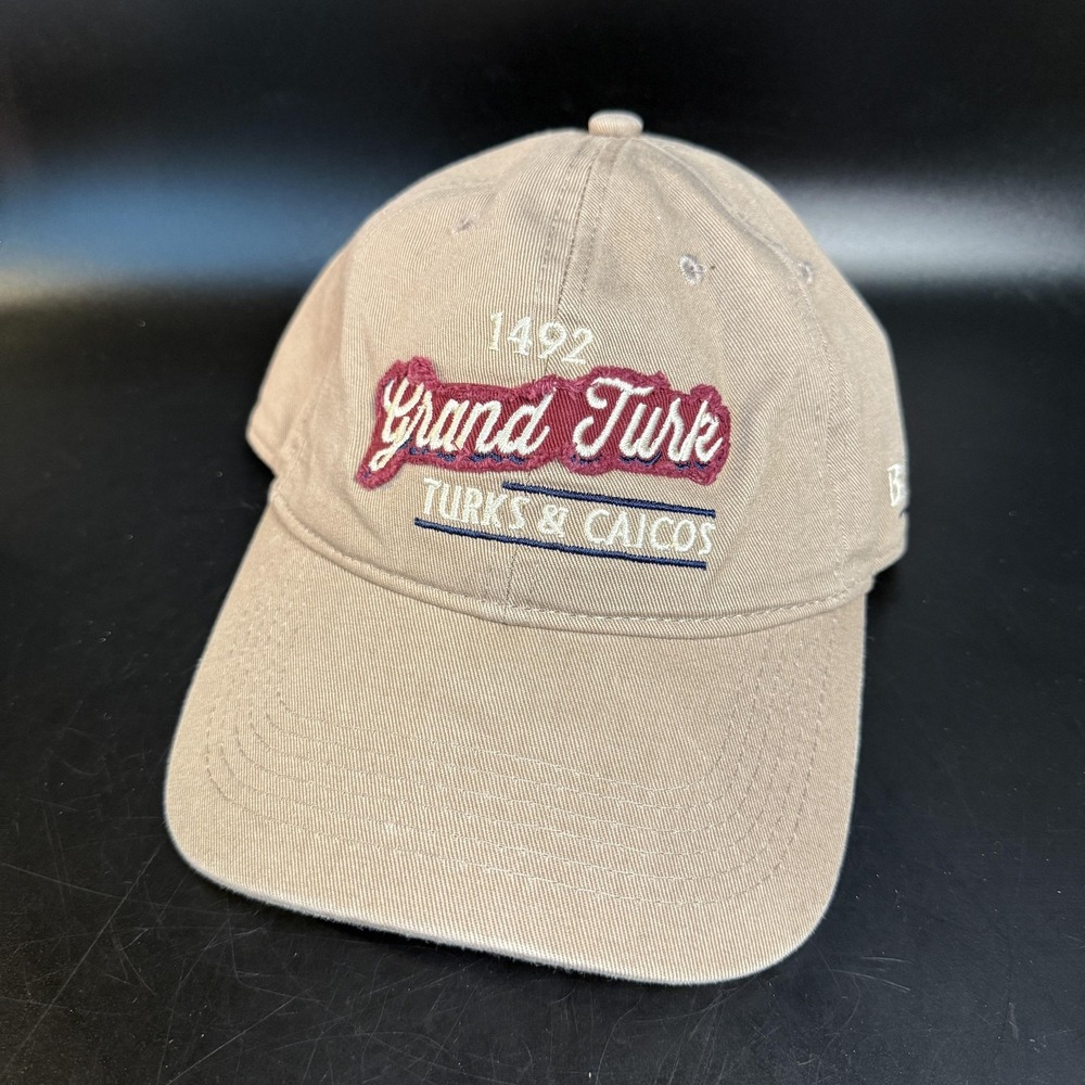 Grand Turk Turks &‎ Caicos Caribbean Outpost Khaki Cotton Hat Mens Womens OSFM